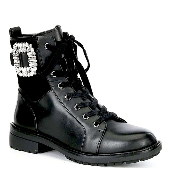 Alex Marie Shoes - New Alex Marie
Tialana Rhinestone Buckle Leather Booties